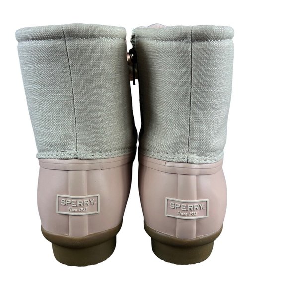 Sperry Top-Sider Saltwater Canvas Rose Oat Duck Boots Women's Sizes 6.5 - 8.5 - Picture 5 of 9